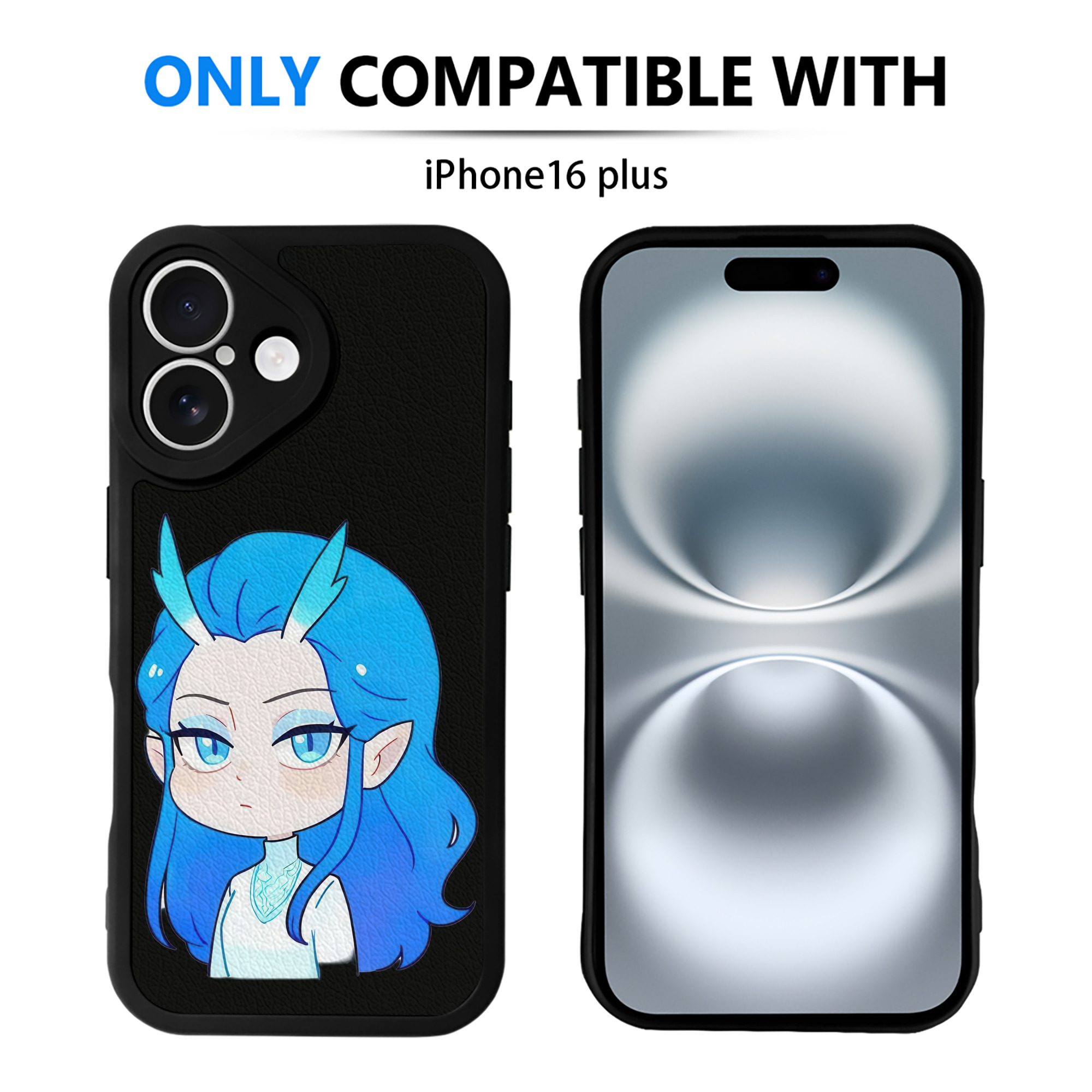 （画像用） Ne Zha 2 ナタ 魔童の大暴れ 【iPhone 16シリーズ対応】シリコンスマホケース（レザー調） 材質：シリコン